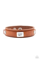 Dont Quit Now - Brown Bracelet