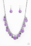 Flower Powered - Purple Necklace