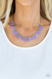 Flower Powered - Purple Necklace