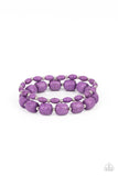 Colorfully Country - Purple Bracelet