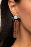 Opal Oracle - Copper Post Earring