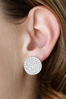 Radiant Ripples - White Post Earring