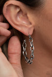 Stronger Together - Silver Hoop Earring
