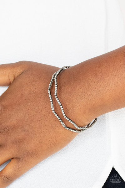 Delicate Dazzle - Black Bracelet