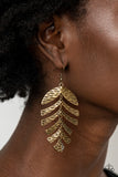 Palm Lagoon - Brass Earring