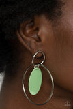 POP, Look, and Listen - Green Post Earring