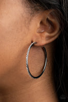 By Popular Vote - Black Hoop Earring