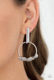 Set Into Motion - Silver Post Earring