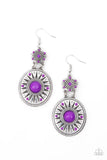 Temple of The Sun - Purple Earring