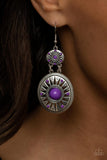Temple of The Sun - Purple Earring