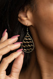 Glitzy Grit - Brass Earring