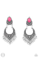 Summery Gardens - Pink Clip-on Earring