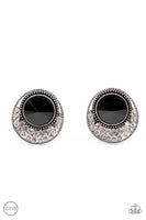 Off The RICHER-Scale - Black Clip-on Earring