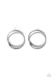 Always In The Loop - Black Post Earring
