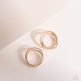 Always In The Loop - Gold Post Earring