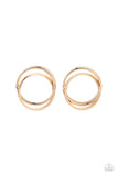 Always In The Loop - Gold Post Earring
