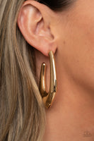 Find Your Anchor - Gold Hoop Earring