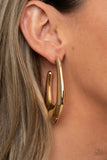 Find Your Anchor - Gold Hoop Earring