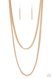 Save Your TIERS - Gold Necklace