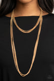 Save Your TIERS - Gold Necklace