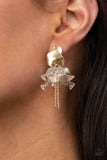 Harmonically Holographic - Gold Post Earring