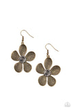 Fresh Florals - Brass Earring