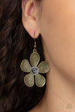 Fresh Florals - Brass Earring