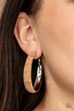 A CORK In The Road - Silver Hoop Earring