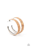 A CORK In The Road - Silver Hoop Earring