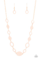 Working OVAL-time - Rose Gold Necklace