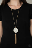 Up FAUX Grabs - White Necklace