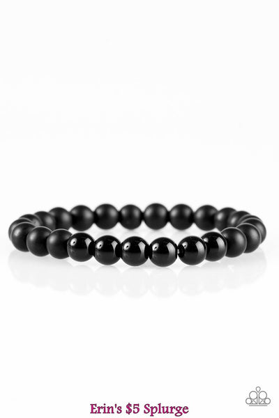 Shiny Black Urban Bracelet