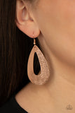 Hand It OVAL! - Rose Gold Earring