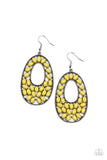 Beaded Shores - Yellow Earring