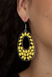 Beaded Shores - Yellow Earring