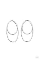 So OVAL-Dramatic - Silver Post Earring