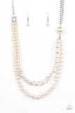 Remarkable Radiance - White Necklace