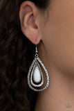 Teardrop Torrent - White Earring