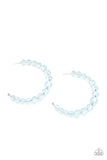 In The Clear - Blue Hoop Earring