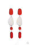 Deco By Design - Red Post Earring