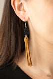 All-Natural Allure - Black Earring
