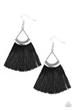 Tassel Tuesdays - Black Earring
