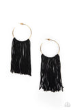 Flauntable Fringe - Gold Hoop Earring