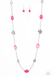 Glossy Glamorous - Pink Necklace