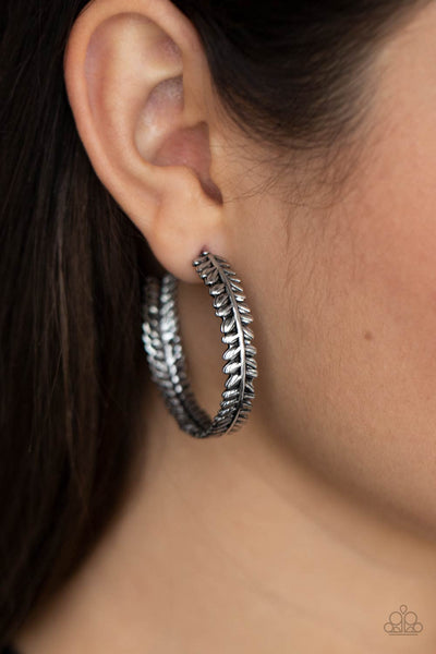 Laurel Gardens - Silver Hoop Earring