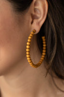 Should Have, Could Have, WOOD Have - Brown Hoop Earring