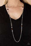 Teasingly Trendy - Brown Necklace