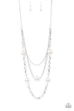 Thanks For The Compliment - White Necklace