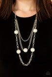Thanks For The Compliment - White Necklace