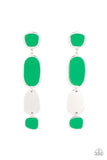 All Out Allure - Green Post Earring